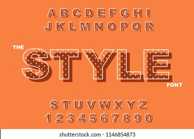 Vector of modern bold font and alphabet. Vintage Alphabet vector 80's, 90's Old style graphic set. Retro Chiseled Alphabet Vector Font. Type letters, numbers. Chiseled block letters