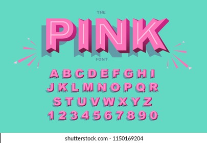 Vector of modern bold font and alphabet. Vintage Alphabet vector 80's, 90's Old style graphic set. Retro Chiseled Alphabet Vector Font. Type letters, numbers. Chiseled block letters