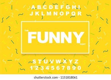 Vector of modern bold font and alphabet. Vintage Alphabet vector 80's, 90's Old style graphic set. Retro Chiseled Alphabet Vector Font. Type letters, numbers. Chiseled block letters