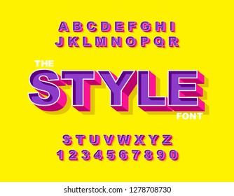 Vector of modern bold font and alphabet. Vintage Alphabet vector. Retro Chiseled Alphabet Vector Font. Type letters, numbers. Chiseled block letters