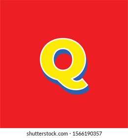 Vector of modern bold font and alphabet