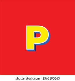 Vector of modern bold font and alphabet