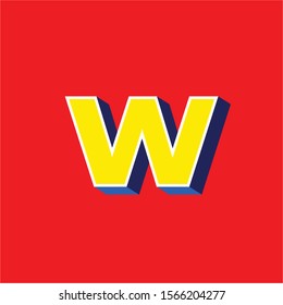 Vector of modern bold font and alphabet