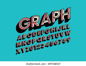 Image vectorielle police et alphabet gras modernes