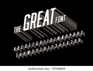 Vector de letra y alfabeto negrita modernos