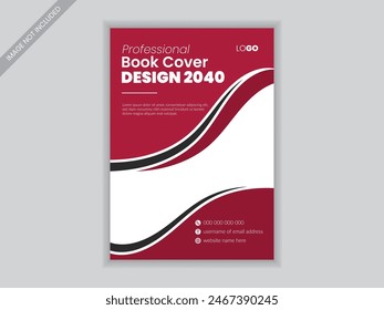 Vector modern book cover design and Company annual report