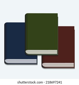 vector modern book on white background. Eps10