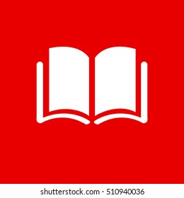 Vector modern book red background