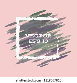 Vector modern bright frame for text. Dynamic stylish geometric frame. Element for the design of business cards, invitations, gift cards, leaflets, brochures, posters, discounts and sales.