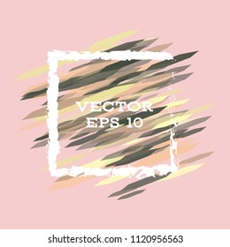 Vector modern bright frame for text. Dynamic stylish geometric frame. Element for the design of business cards, invitations, gift cards, leaflets, brochures, posters, discounts and sales.
