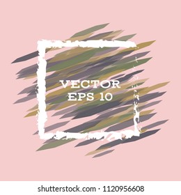 Vector modern bright frame for text. Dynamic stylish geometric frame. Element for the design of business cards, invitations, gift cards, leaflets, brochures, posters, discounts and sales.