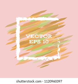 Vector modern bright frame for text. Dynamic stylish geometric frame. Element for the design of business cards, invitations, gift cards, leaflets, brochures, posters, discounts and sales.