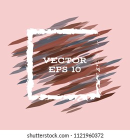 Vector modern bright frame for text. Dynamic stylish geometric frame. Element for the design of business cards, invitations, gift cards, leaflets, brochures, posters, discounts and sales.