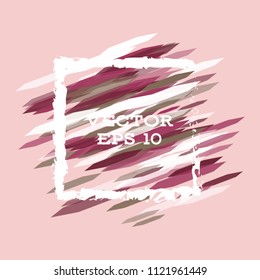 Vector modern bright frame for text. Dynamic stylish geometric frame. Element for the design of business cards, invitations, gift cards, leaflets, brochures, posters, discounts and sales.