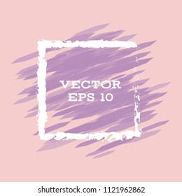 Vector modern bright frame for text. Dynamic stylish geometric frame. Element for the design of business cards, invitations, gift cards, leaflets, brochures, posters, discounts and sales.