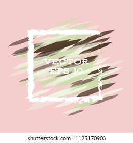 Vector modern bright frame for text. Dynamic stylish geometric frame. Element for the design of business cards, invitations, gift cards, leaflets, brochures, posters, discounts and sales.