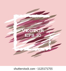Vector modern bright frame for text. Dynamic stylish geometric frame. Element for the design of business cards, invitations, gift cards, leaflets, brochures, posters, discounts and sales.