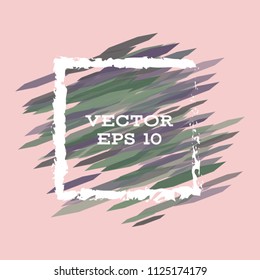 Vector modern bright frame for text. Dynamic stylish geometric frame. Element for the design of business cards, invitations, gift cards, leaflets, brochures, posters, discounts and sales.