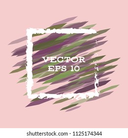 Vector modern bright frame for text. Dynamic stylish geometric frame. Element for the design of business cards, invitations, gift cards, leaflets, brochures, posters, discounts and sales.