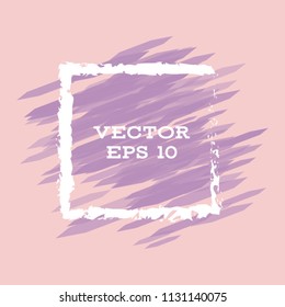 Vector modern bright frame for text. Dynamic stylish geometric frame. Element for the design of business cards, invitations, gift cards, leaflets, brochures, posters, discounts and sales.