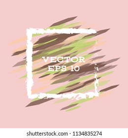 Vector modern bright frame for text. Dynamic stylish geometric frame. Element for the design of business cards, invitations, gift cards, leaflets, brochures, posters, discounts and sales.