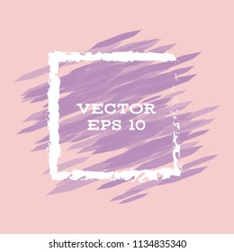 Vector modern bright frame for text. Dynamic stylish geometric frame. Element for the design of business cards, invitations, gift cards, leaflets, brochures, posters, discounts and sales.