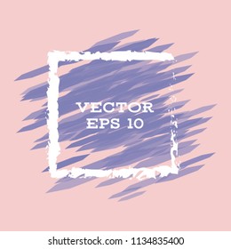 Vector modern bright frame for text. Dynamic stylish geometric frame. Element for the design of business cards, invitations, gift cards, leaflets, brochures, posters, discounts and sales.