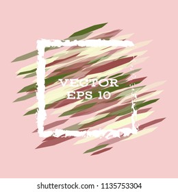 Vector modern bright frame for text. Dynamic stylish geometric frame. Element for the design of business cards, invitations, gift cards, leaflets, brochures, posters, discounts and sales.