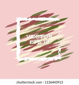 Vector modern bright frame for text. Dynamic stylish geometric frame. Element for the design of business cards, invitations, gift cards, leaflets, brochures, posters, discounts and sales.