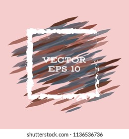 Vector modern bright frame for text. Dynamic stylish geometric frame. Element for the design of business cards, invitations, gift cards, leaflets, brochures, posters, discounts and sales.
