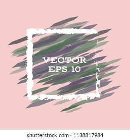 Vector modern bright frame for text. Dynamic stylish geometric frame. Element for the design of business cards, invitations, gift cards, leaflets, brochures, posters, discounts and sales.