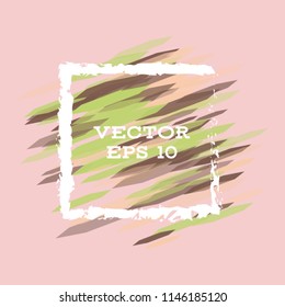 Vector modern bright frame for text. Dynamic stylish geometric frame. Element for the design of business cards, invitations, gift cards, leaflets, brochures, posters, discounts and sales.