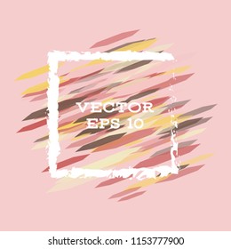 Vector modern bright frame for text. Dynamic stylish geometric frame. Element for the design of business cards, invitations, gift cards, leaflets, brochures, posters, discounts and sales.