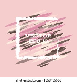 Vector modern bright frame for text. Dynamic stylish geometric frame. Element for the design of business cards, invitations, gift cards, leaflets, brochures, posters, discounts and sales.