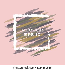 Vector modern bright frame for text. Dynamic stylish geometric frame. Element for the design of business cards, invitations, gift cards, leaflets, brochures, posters, discounts and sales.