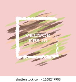 Vector modern bright frame for text. Dynamic stylish geometric frame. Element for the design of business cards, invitations, gift cards, leaflets, brochures, posters, discounts and sales.