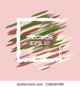 Vector modern bright frame for text. Dynamic stylish geometric frame. Element for the design of business cards, invitations, gift cards, leaflets, brochures, posters, discounts and sales.