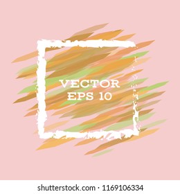 Vector modern bright frame for text. Dynamic stylish geometric frame. Element for the design of business cards, invitations, gift cards, leaflets, brochures, posters, discounts and sales.