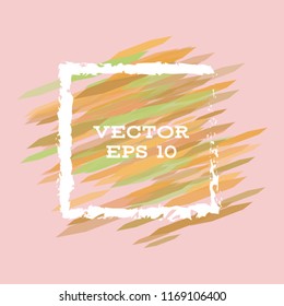 Vector modern bright frame for text. Dynamic stylish geometric frame. Element for the design of business cards, invitations, gift cards, leaflets, brochures, posters, discounts and sales.