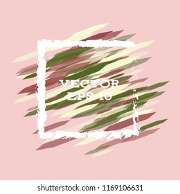 Vector modern bright frame for text. Dynamic stylish geometric frame. Element for the design of business cards, invitations, gift cards, leaflets, brochures, posters, discounts and sales.