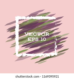 Vector modern bright frame for text. Dynamic stylish geometric frame. Element for the design of business cards, invitations, gift cards, leaflets, brochures, posters, discounts and sales.