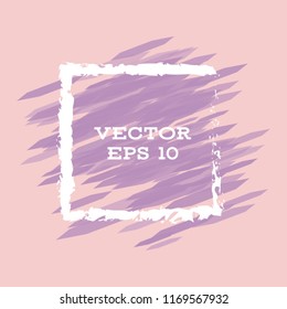 Vector modern bright frame for text. Dynamic stylish geometric frame. Element for the design of business cards, invitations, gift cards, leaflets, brochures, posters, discounts and sales.