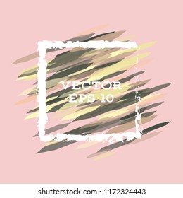 Vector modern bright frame for text. Dynamic stylish geometric frame. Element for the design of business cards, invitations, gift cards, leaflets, brochures, posters, discounts and sales.