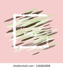 Vector modern bright frame for text. Dynamic stylish geometric frame. Element for the design of business cards, invitations, gift cards, leaflets, brochures, posters, discounts and sales.