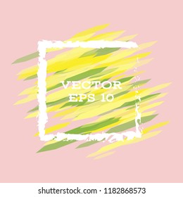 Vector modern bright frame for text. Dynamic stylish geometric frame. Element for the design of business cards, invitations, gift cards, leaflets, brochures, posters, discounts and sales.