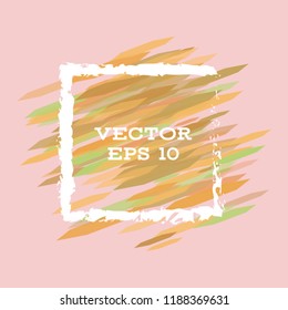 Vector modern bright frame for text. Dynamic stylish geometric frame. Element for the design of business cards, invitations, gift cards, leaflets, brochures, posters, discounts and sales.
