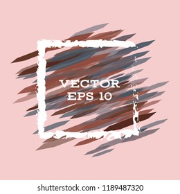 Vector modern bright frame for text. Dynamic stylish geometric frame. Element for the design of business cards, invitations, gift cards, leaflets, brochures, posters, discounts and sales.