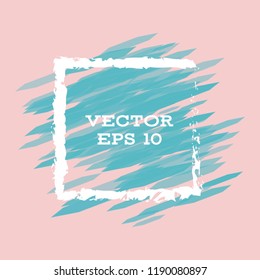 Vector modern bright frame for text. Dynamic stylish geometric frame. Element for the design of business cards, invitations, gift cards, leaflets, brochures, posters, discounts and sales.