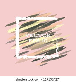 Vector modern bright frame for text. Dynamic stylish geometric frame. Element for the design of business cards, invitations, gift cards, leaflets, brochures, posters, discounts and sales.