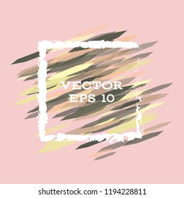 Vector modern bright frame for text. Dynamic stylish geometric frame. Element for the design of business cards, invitations, gift cards, leaflets, brochures, posters, discounts and sales.